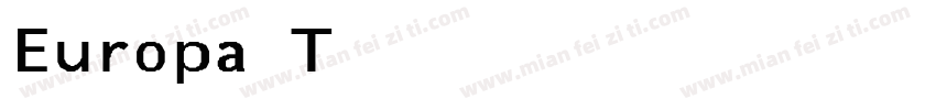 Europa Title Bold字体转换